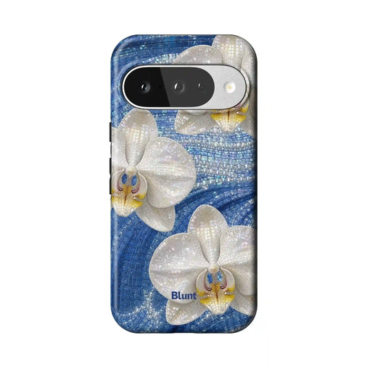 Bluelit Orchid Pixel Case