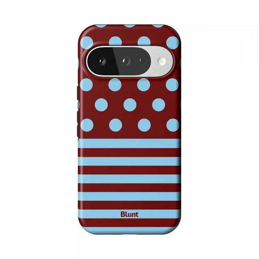 Cherry Blue Pixel Case
