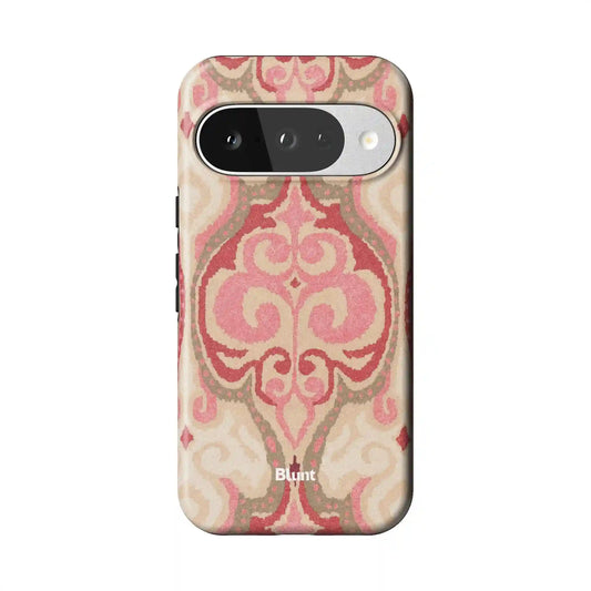 Blush Damask Pixel Case