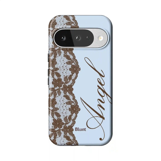 Blue Lace Angel Pixel Case