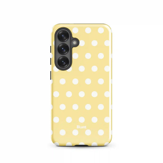Butter Cream Polka Samsung Case