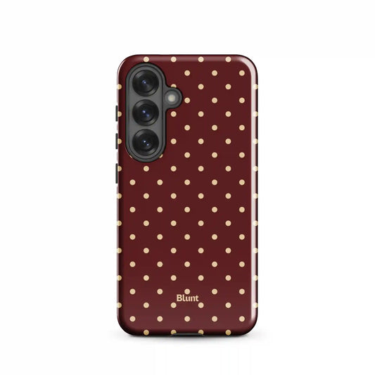 Burgundy Dot Samsung Case
