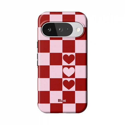Checker Love Pixel Case