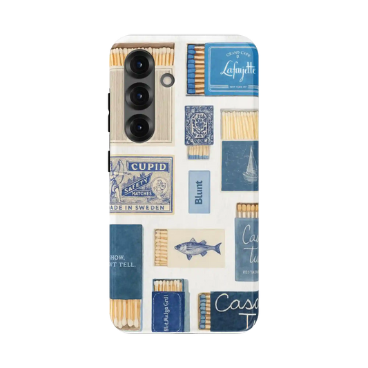 Teal flame Samsung Case
