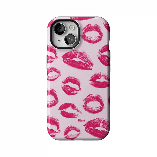Kiss Me in Pink iPhone Case