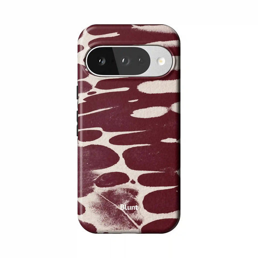 Crimson Noir Abstract Pixel Case