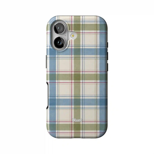 Plaid Softmint iPhone Case