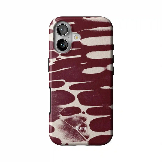 Crimson Noir Abstract iPhone Case