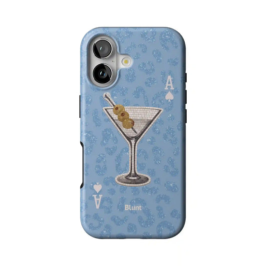 Blue Dirty Martini iPhone Case