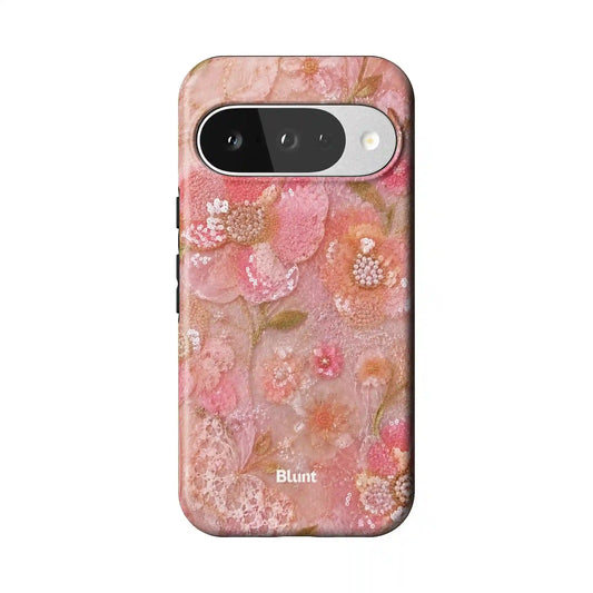 Peachy Petals Pixel Case