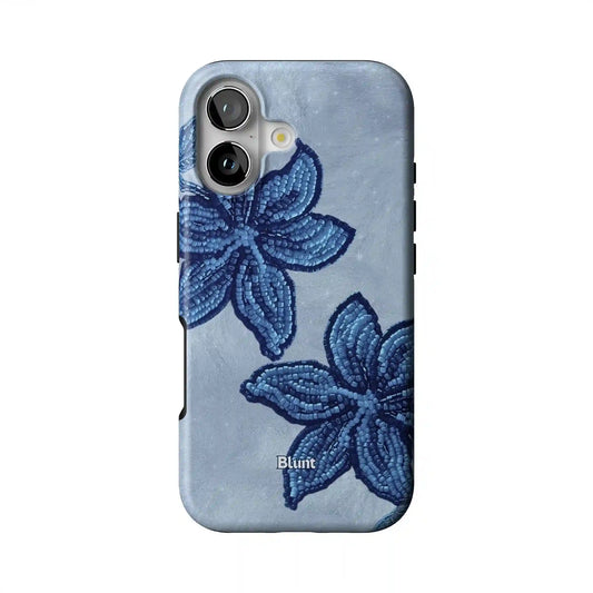 Blue Blush Orchid iPhone Case