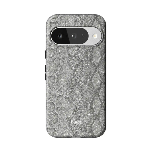 Silver Python Pixel Case