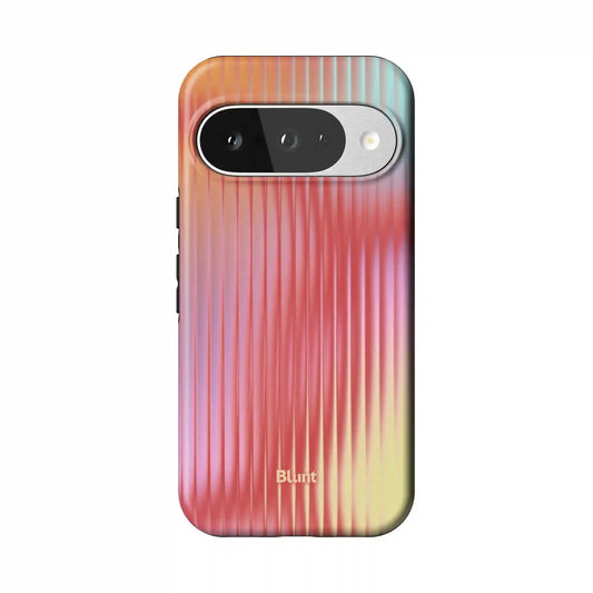 Coral Glass Pixel Case