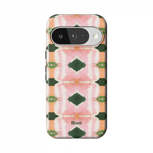 Rose Quartz Grid Pixel Case