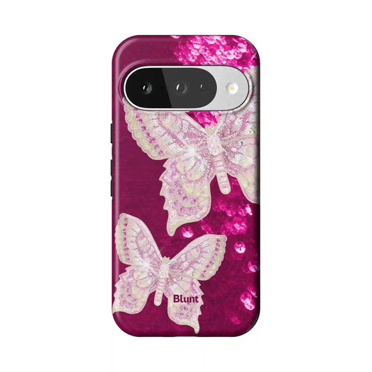 Pink Papilio Pixel Case