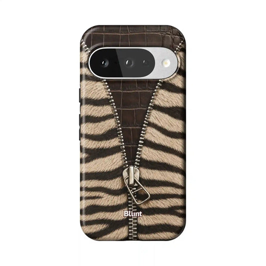 Zebra Zip Pixel Case