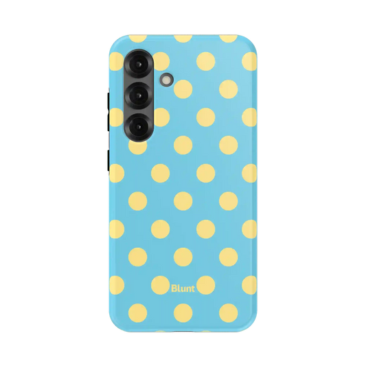 Blue Butter Polka Samsung Case