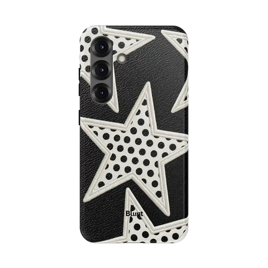 Noir Polka Star Samsung Case