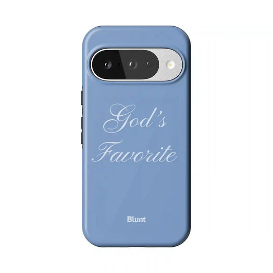 Gods Favorite Blue Pixel Case