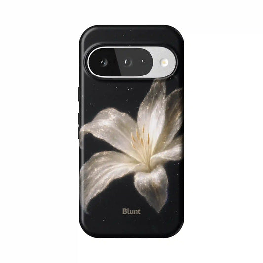 White Lilly Pixel Case