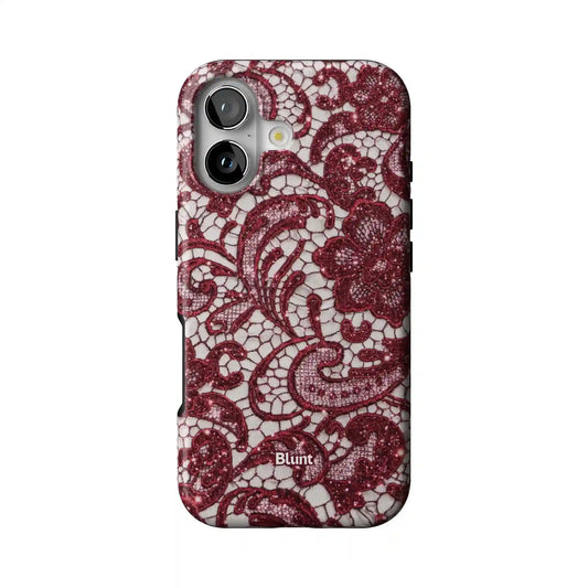 Crimson Lace iPhone Case