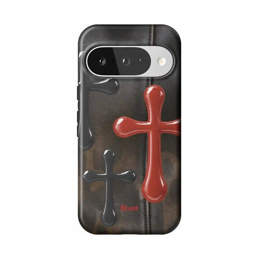 Crossed Leather Pixel Case