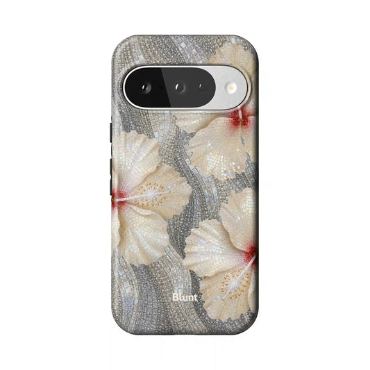 Silver Fleur Pixel Case