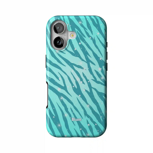 Teal Cat iPhone Case