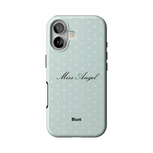 Green Miss Angel iPhone Case