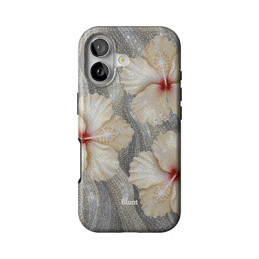 Silver Fleur iPhone Case