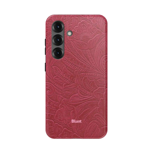 Mauve Leather Samsung Case
