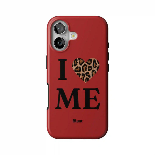 Red I Love Me iPhone Case