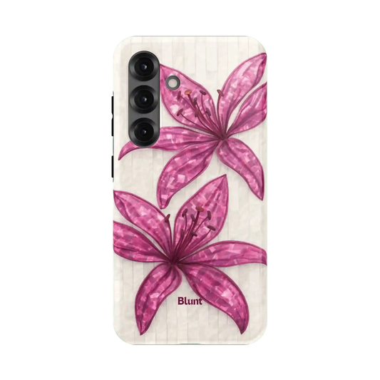 Purple Floral Luster Samsung Case