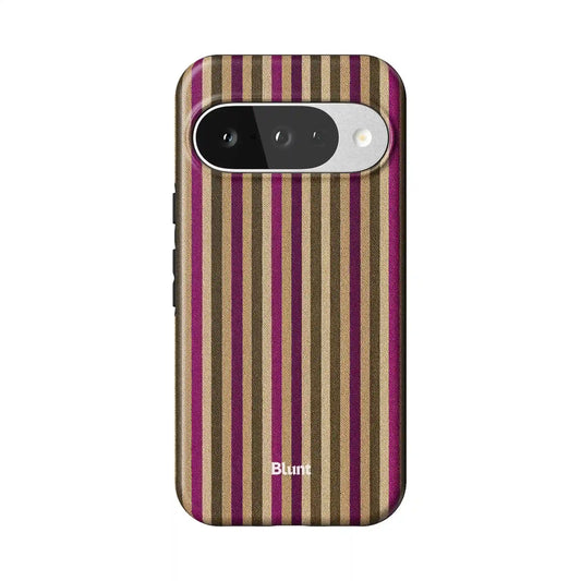 Pecan Stripe Pixel Case