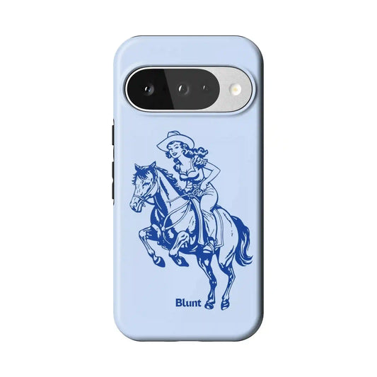 Blue Lasso Lady Pixel Case