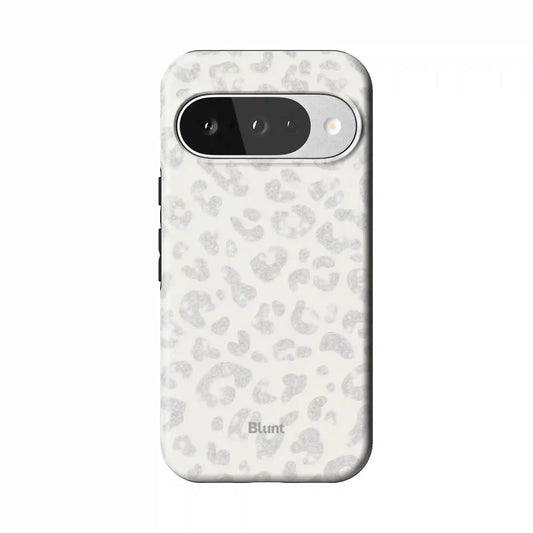 White Leopard Pixel Case