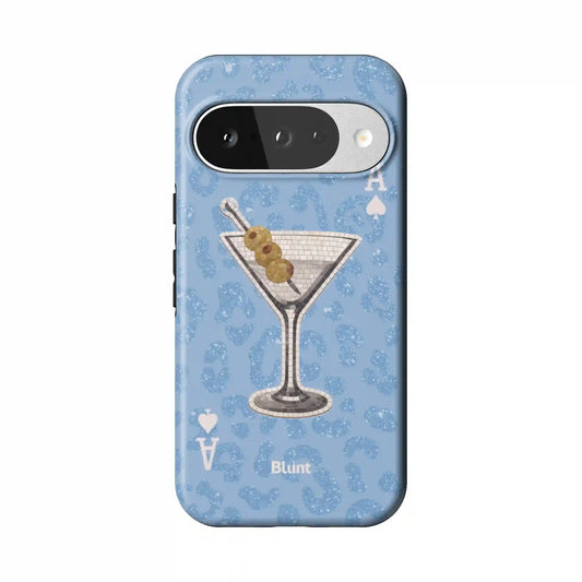 Blue Dirty Martini Pixel Case