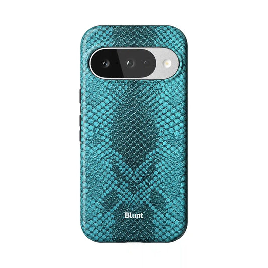 Cyan Scale Pixel Case