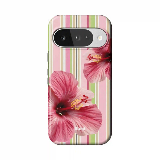 Sugar Stripe Bloom Pixel Case