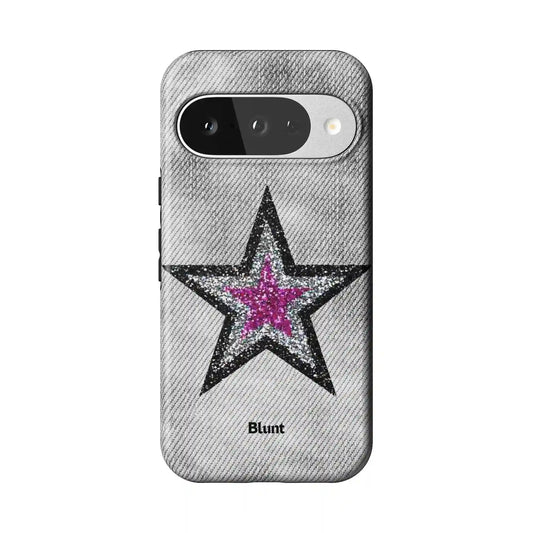 Silver Starwash Pixel Case