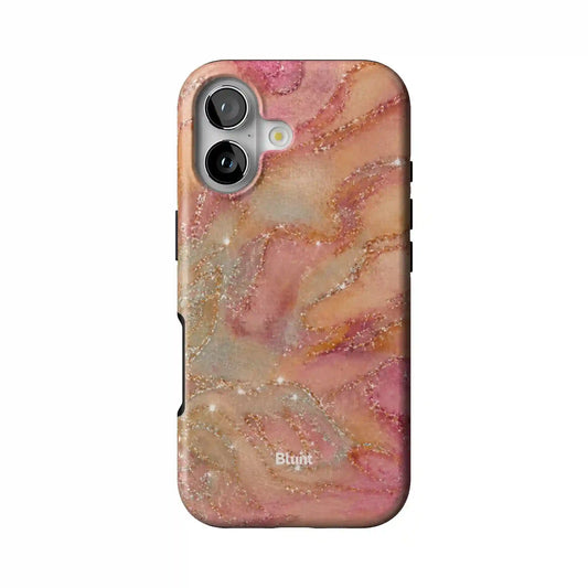 Peachy Marble iPhone Case