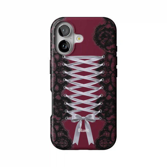 Mrs Burgundy iPhone Case