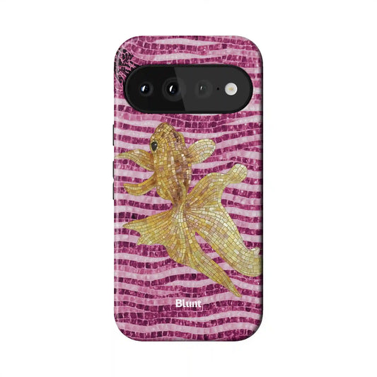 Pink Koi Pixel Case