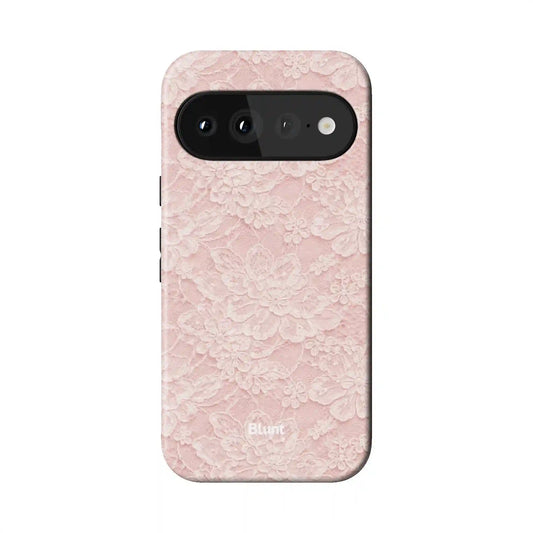 Blush Lace Pixel Case