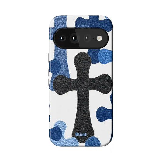 Holy Denim Pixel Case