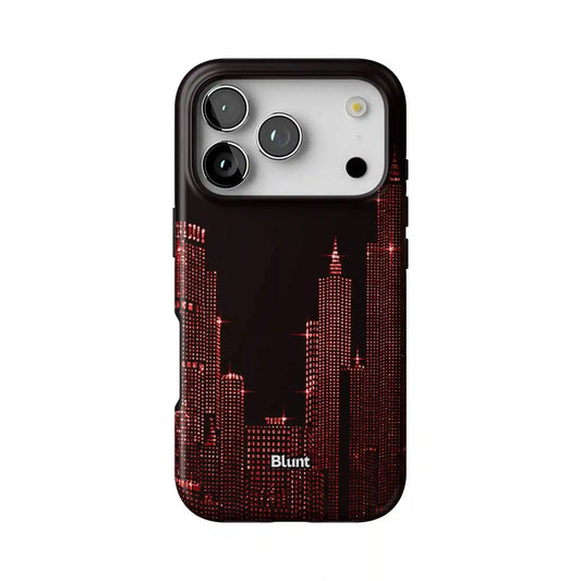 Red NYC Skyeline iPhone Case