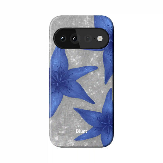 Silver Solar Lily Pixel Case