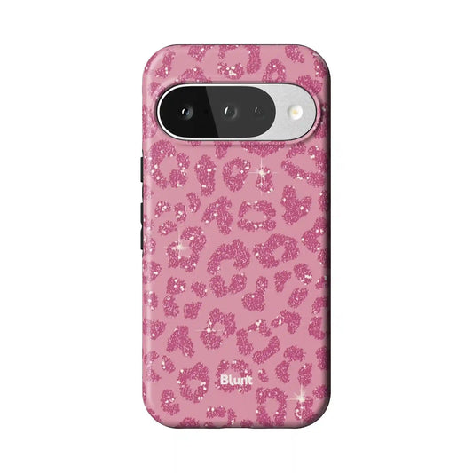 Pink Cheetah Print Pixel Case