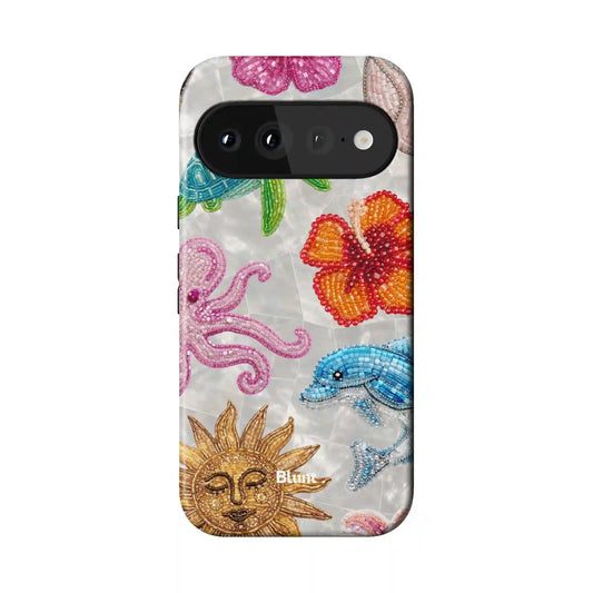 Midnight Sun Pixel Case