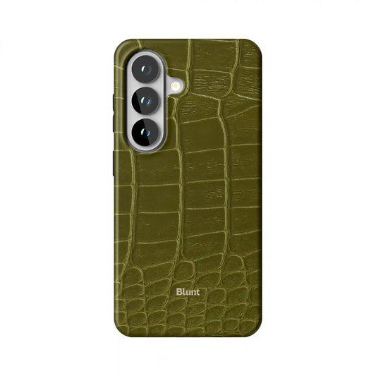 Olive Croc Samsung Case